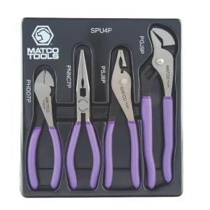 4 PIECE UNIVERSAL PLIERS SET – PURPLE - view 3