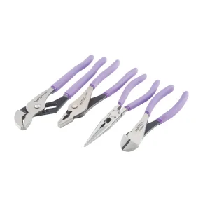 4 PIECE UNIVERSAL PLIERS SET – PURPLE - view 4