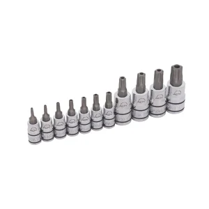 11 PIECE 1/4″ AND 3/8″ DRIVE ADV 5 POINT TAMPER-RESISTANT TORX PLUS® BIT SOCKET SET