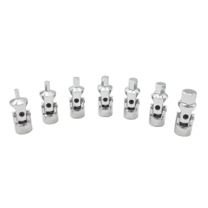 7 PIECE 1/4″ DRIVE METRIC STUBBY UNIVERSAL HEX BIT SOCKET SET