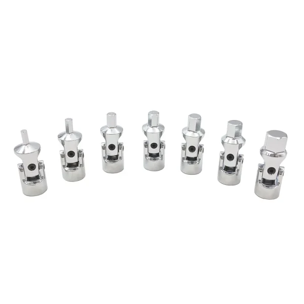7 PIECE 1/4″ DRIVE METRIC STUBBY UNIVERSAL HEX BIT SOCKET SET