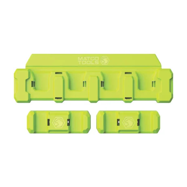 MAGNETIC 3/8″ AND 1/2″ RATCHET HOLDER 4 SLOT – GREEN