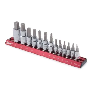 Titan Tools 13 pc. SAE Hex Bit Socket Set (16123)