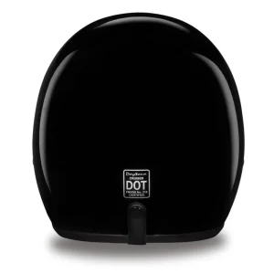 Daytona Helmets 3/4 Open Face Motorcycle Helmet [Hi-Gloss Black] [Xs] (DC1-A-XS) - view 4