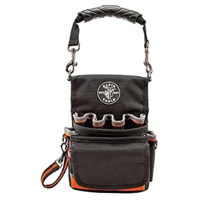 Klein Tools 5242 Tool Pouch, Tradesman Pouch Thong, Reinforced Bottom, 9 Pockets - view 3