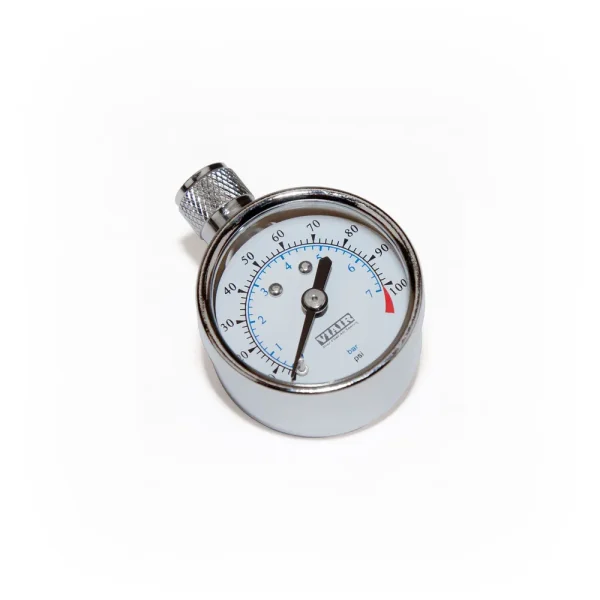 VIAIR 1.5 Inch Tire Pressure Gauge 0-100 PSI Range Precision Instrument (90071)