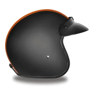 Daytona Helmets 3/4 Shell Open Face Motorcycle Helmet [Pin Stripe] L (DC6-O-L) - view 4