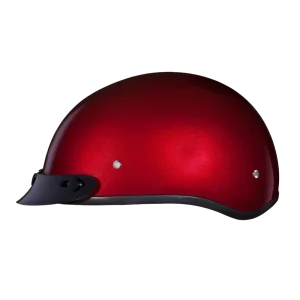 Daytona Helmets D.O.T. Skull Cap- Black Cherry, X-Large (?D1-BC-XL) - view 2