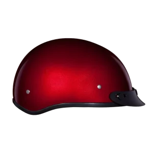 Daytona Helmets D.O.T. Skull Cap- Black Cherry, X-Large (?D1-BC-XL) - view 4