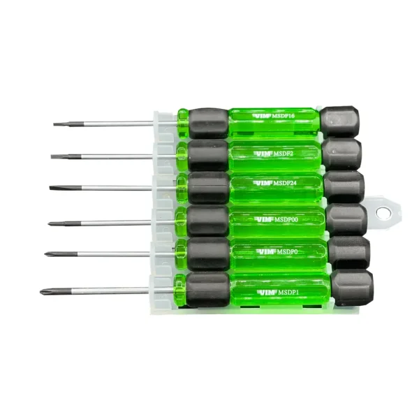VIM Tools 6-Piece Miniature Screwdriver Set (MSD100)