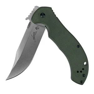 Kershaw 6030 Emerson CQC-10K Frame Lock Knife OD Green G-10, 3.5″ Stonewash