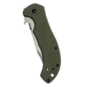 Kershaw 6030 Emerson CQC-10K Frame Lock Knife OD Green G-10, 3.5″ Stonewash - view 2
