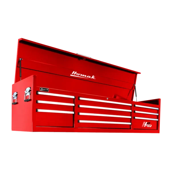 Homak 72-Inch 21-Drawer Rolling Cabinet, Red (RD02010720)