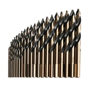 KnKut 15KK10 15 Piece Mechanics Length Step Point Drill Bit Set 1/16″-1/2″ - view 3