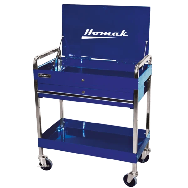 Homak 32-Inch Professional 1 Drawer Service Cart, Blue (BL05500190)