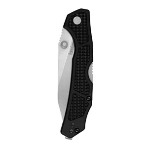 Kershaw 2033 Cargo Folding Knife 3.2″ D2 Stonewashed Clip Point, Black GFN - view 4