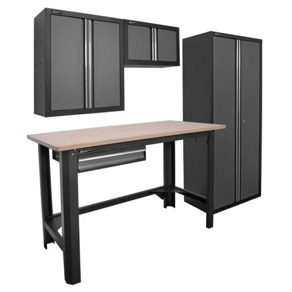 Homak 4 Piece Garage Series Workbench & Cabinet Set (GS00605204)