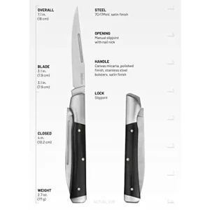 Kershaw 4385 Allegory 2-Blade Traditional Slipjoint Folding Knife 3.1″ - view 2