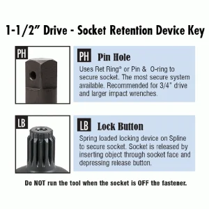 Grey Pneumatic 1/2″ Dr. x 36″ Extension w/ Locking Pin Socket (2279EL) - view 3