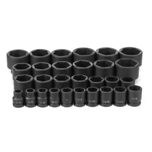 Grey Pneumatic 3/4″ Dr. 29 Piece Fract. Master Set 3/4-2-1/2″ (8029) - view 2