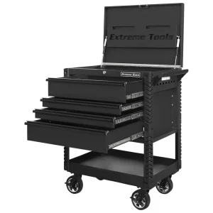 Extreme Tools Black 33″ 4-Drawer Deluxe Tool Cart (EX3304TCMBBK) - view 4