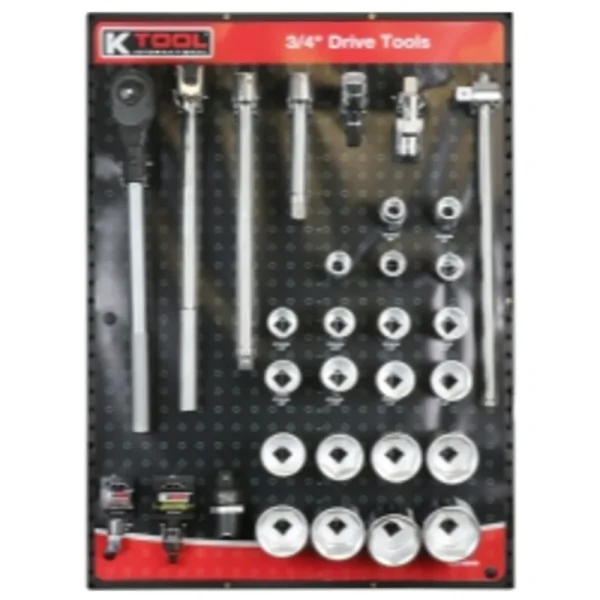 K Tool 0848 3/4″ Drive Tools Display – Ratchets, Sockets, Extensions and more