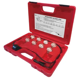 8 PIECE NOID LIGHT KIT WITH FIBER OPTIC NOID LIGHT EXTENSION