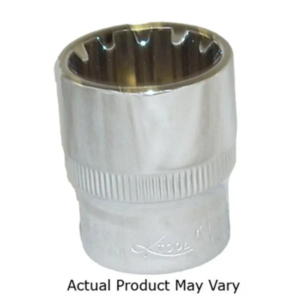 K Tool 20712 Chrome Spline Socket 3/8″ Drive 12mm