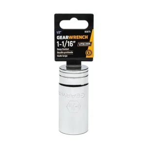 Gearwrench 80675 Socket 1/2″ Drive 6 Point 1-1/16″ Deep - view 2