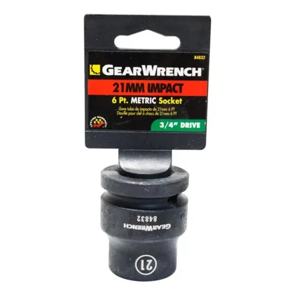 Gearwrench 84832 Impact Socket 3/4″ Drive 21mm