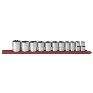 Gearwrench 80711 11 piece 1/2″ Drive 12 point SAE Socket Set
