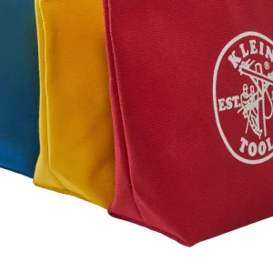 Klein Tools 5539CPAK 3.5 in. Assorted Canvas Zipper Tool Bag (3-Pack) - view 3