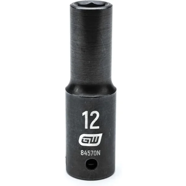 Gearwrench 84570N 1/2″ Drive 6 Point 12mm Deep Impact Socket