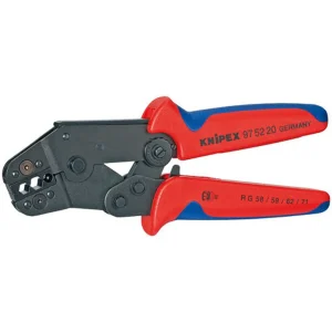 Knipex Crimping Pliers Short Design with Multi-Component Grips (975220)