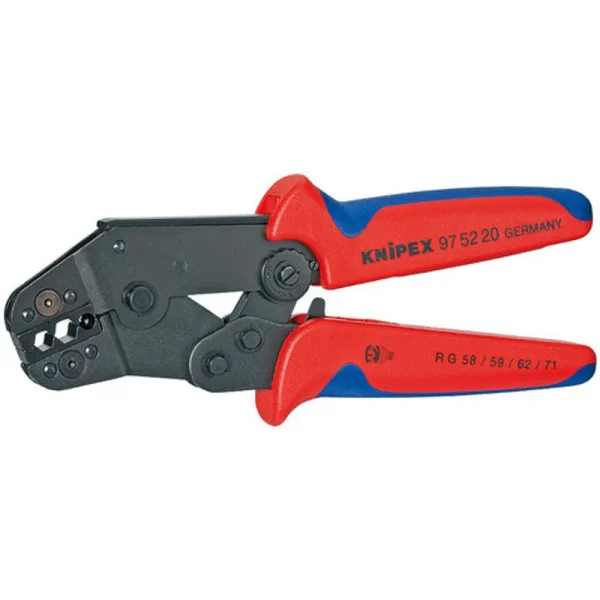 Knipex Crimping Pliers Short Design with Multi-Component Grips (975220)