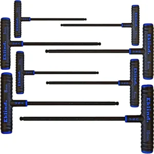 Eklind 64808 8-Piece 9″ Metric Power-T Ball End Hex Key Set