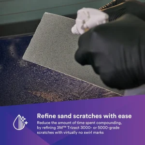 3M 70mm X 140mm 8000+Grit Trizact Hookit Foam Abrasive Sheet (30803) - view 3