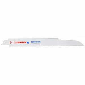Lenox 20597960R Demolition Reciprocating Saw Blade, Bi-Metal, 9″, 10 TPI, 2/PK
