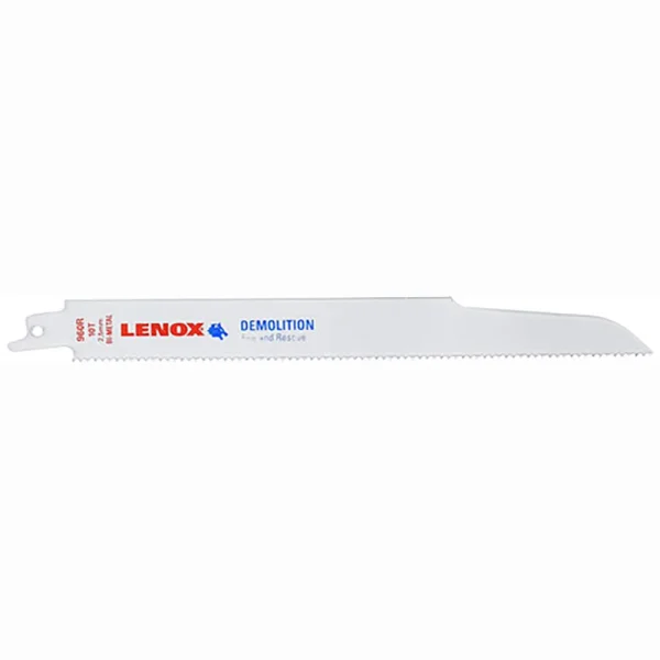 Lenox 20597960R Demolition Reciprocating Saw Blade, Bi-Metal, 9″, 10 TPI, 2/PK