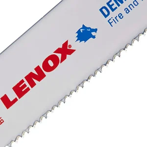 Lenox 20597960R Demolition Reciprocating Saw Blade, Bi-Metal, 9″, 10 TPI, 2/PK - view 4