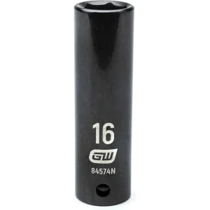 Gearwrench 84574N 1/2″ Drive 6 Point 16mm Deep Impact Socket