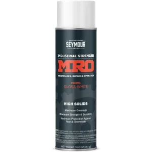Seymour Paints 620-1413 Industrial MRO High Solids Spray Paint, Gloss White