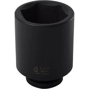 Sunex 1″ Drive Deep 6 Point Impact Socket – 2-9/16″ (582D)