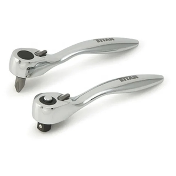 Titan Tools 11203 Offset Micro Bit Driver & 1/4 Ratchet Combo