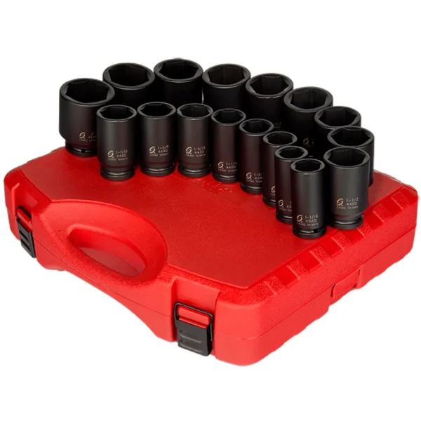 Sunex 3/4″ Drive 17 Piece SAE Deep Impact Socket Set (4685)
