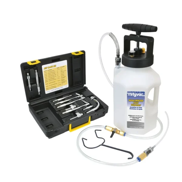 Mityvac 1.2-Gallon ATF Refill Kit Pump 5′ Hose Pressure Relief Valve (MV6410A)