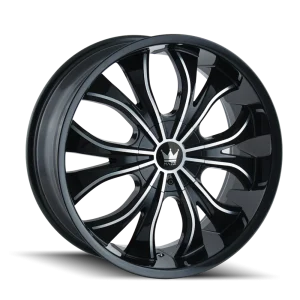 Mazzi Hustler 342 Gloss Black Machined Wheels