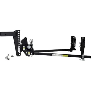 Weigh Safe True Tow Heavyweight Weight Distribution Hitch 10″ Drop 2″ Shank 22K GTWR (WSFTTHW10-2XL-KA)