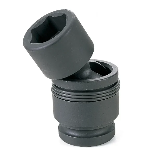 Grey Pneumatic 40Mm X 6 Point Short 1″ Drive Universal Impact Socket (4041UM)