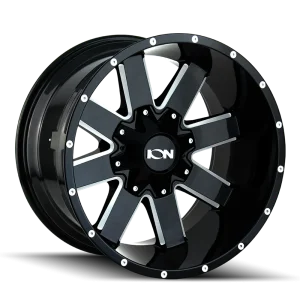 Ion Alloy 141 Gloss Black Milled Spokes Wheel